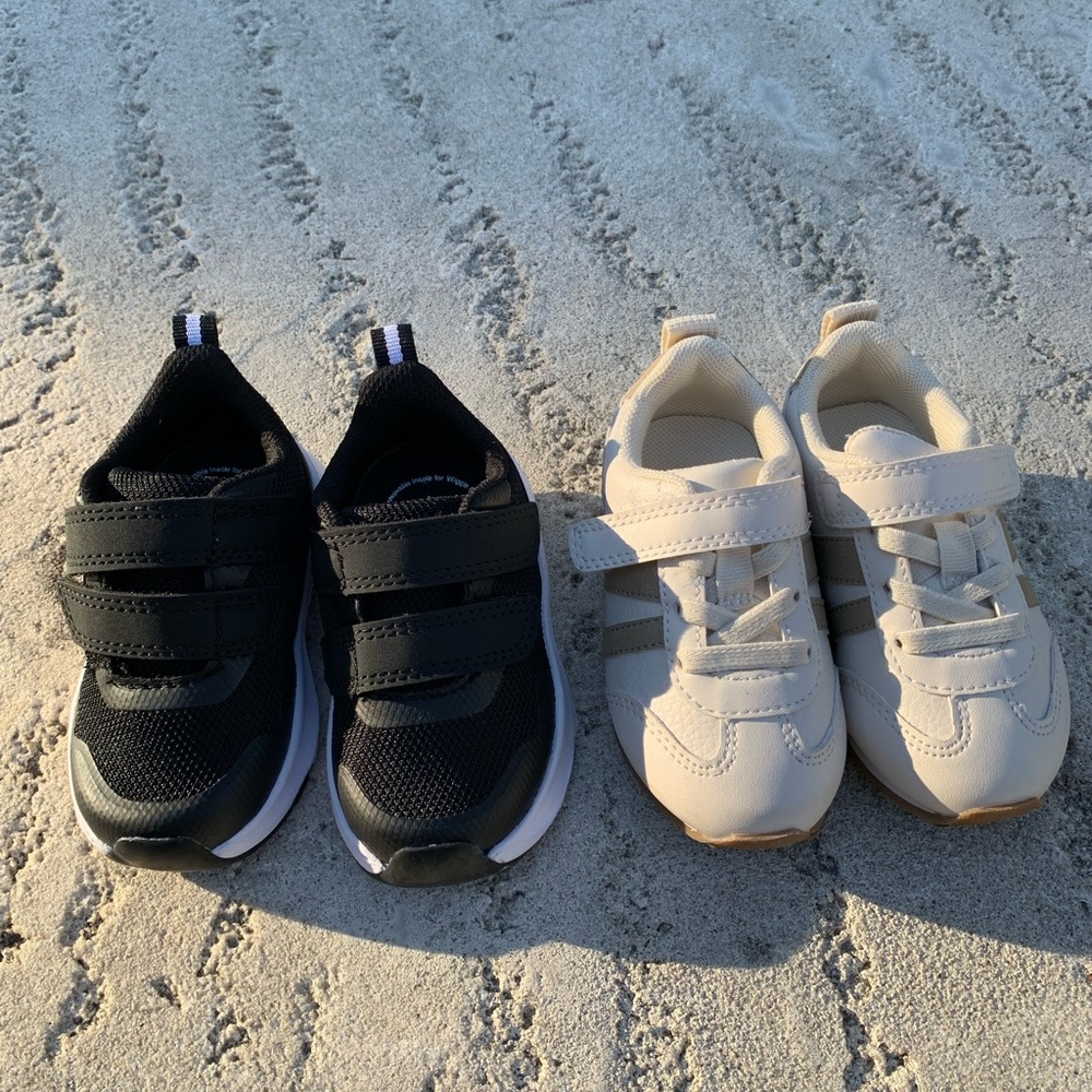 Kids Black and White Sneakers